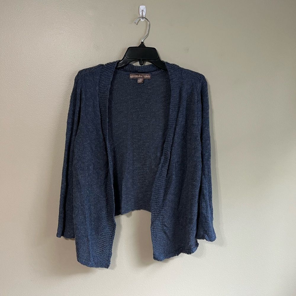 Alexandra & oak blue cardigan M‎